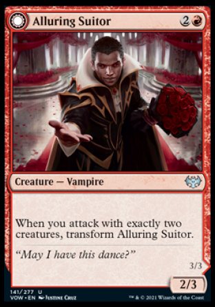 (141) Magic The Gathering Innistrad: Crimson Vow Single: Alluring Suitor // Deadly Dancer Uncommon