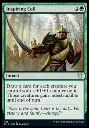 (141) Magic The Gathering Commander: Innistrad: Midnight Hunt Single: Inspiring Call Uncommon