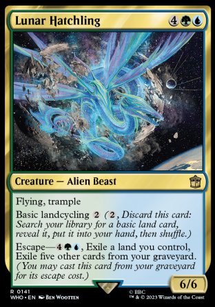 (141) Magic The Gathering Universes Beyond: Doctor Who Single: Lunar Hatchling Rare
