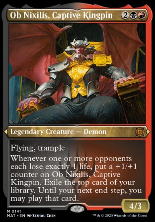 (141) Magic The Gathering March of the Machine: The Aftermath: Extras Single: Ob Nixilis, Captive Kingpin (V.2) Holo Mythic