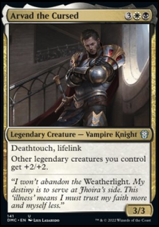 (141) Magic The Gathering Commander: Dominaria United Single: Arvad the Cursed Uncommon