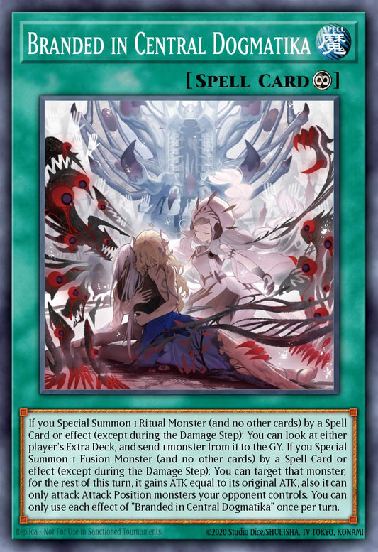 (302) YuGiOh TCG MP24: 25th Anniversary Tin: Dueling Mirrors Single: Branded in Central Dogmatika  Common