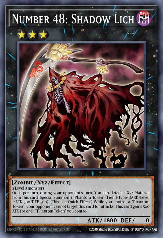(097) YuGiOh TCG PRIO: Primal Origin Single: Number 48: Shadow Lich  Common