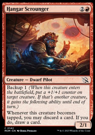 (142) Magic The Gathering March of the Machine Single: Hangar Scrounger Holo Common