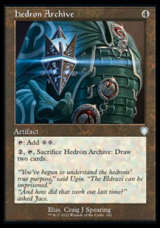(142) Magic The Gathering Commander: The Brothers' War Single: Hedron Archive Uncommon