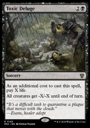 (142) Magic The Gathering Commander: Murders at Karlov Manor Single: Toxic Deluge Rare