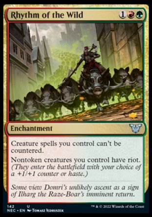 (142) Magic The Gathering Commander: Kamigawa: Neon Dynasty Single: Rhythm of the Wild Uncommon
