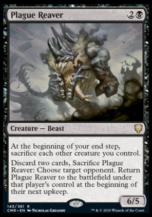 (143/361) Magic The Gathering Commander Legends Single: Plague Reaver Holo Rare