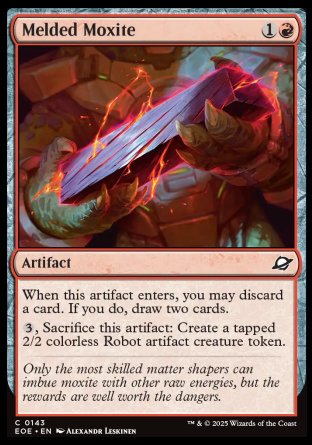 (143) Magic The Gathering Edge of Eternities Single: Melded Moxite Holo Common