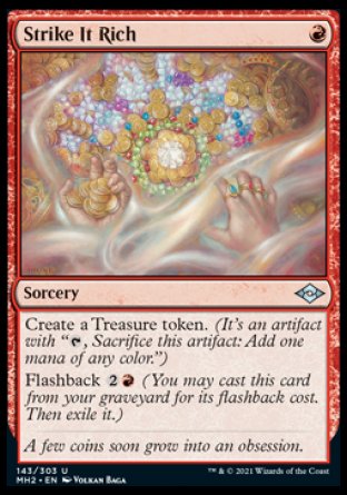 (143) Magic The Gathering Modern Horizons 2 Single: Strike It Rich Holo Uncommon