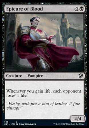 (143) Magic The Gathering Commander: Strixhaven Single: Epicure of Blood Common