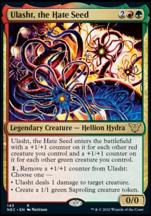 (143) Magic The Gathering Commander: Kamigawa: Neon Dynasty Single: Ulasht, the Hate Seed Rare