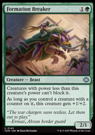 (143) Magic The Gathering Tarkir: Dragonstorm Single: Formation Breaker Holo Uncommon