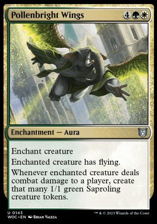 (143) Magic The Gathering Commander: Wilds of Eldraine Single: Pollenbright Wings Uncommon