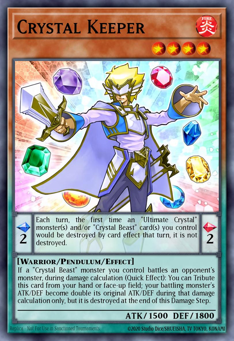 (066) YuGiOh TCG MP19: 2019 Gold Sarcophagus Tin Mega Pack Single: Crystal Keeper Common