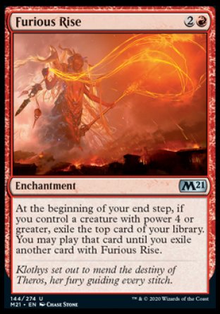 (144) Magic The Gathering Core 2021 Single: Furious Rise Uncommon
