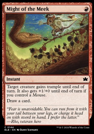 (144) Magic The Gathering Bloomburrow Single: Might of the Meek  Common