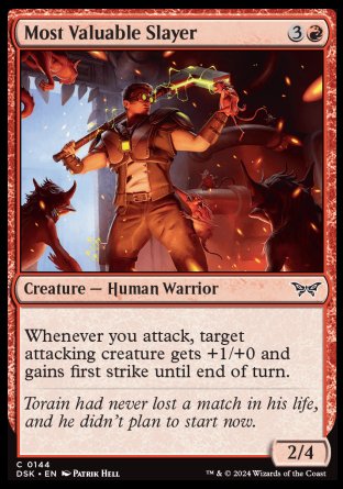 (144) Magic The Gathering Duskmourn: House of Horror Single: Most Valuable Slayer Common