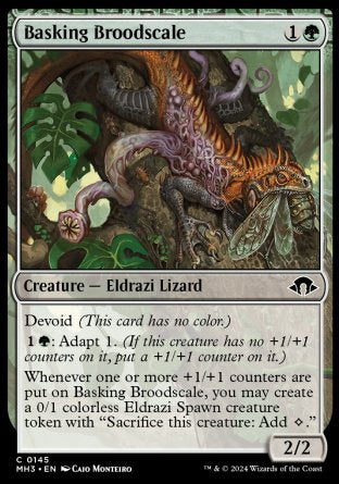 (145) Magic The Gathering Modern Horizons 3 Single: Basking Broodscale Common