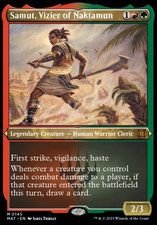 (145) Magic The Gathering March of the Machine: The Aftermath: Extras Single: Samut, Vizier of Naktamun (V.2) Holo Mythic