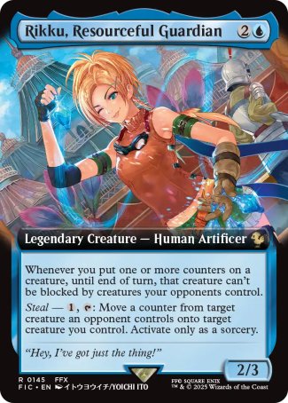 (145) Magic The Gathering Commander: Magic: The Gathering - FINAL FANTASY: Extras Single: Rikku, Resourceful Guardian Holo Rare