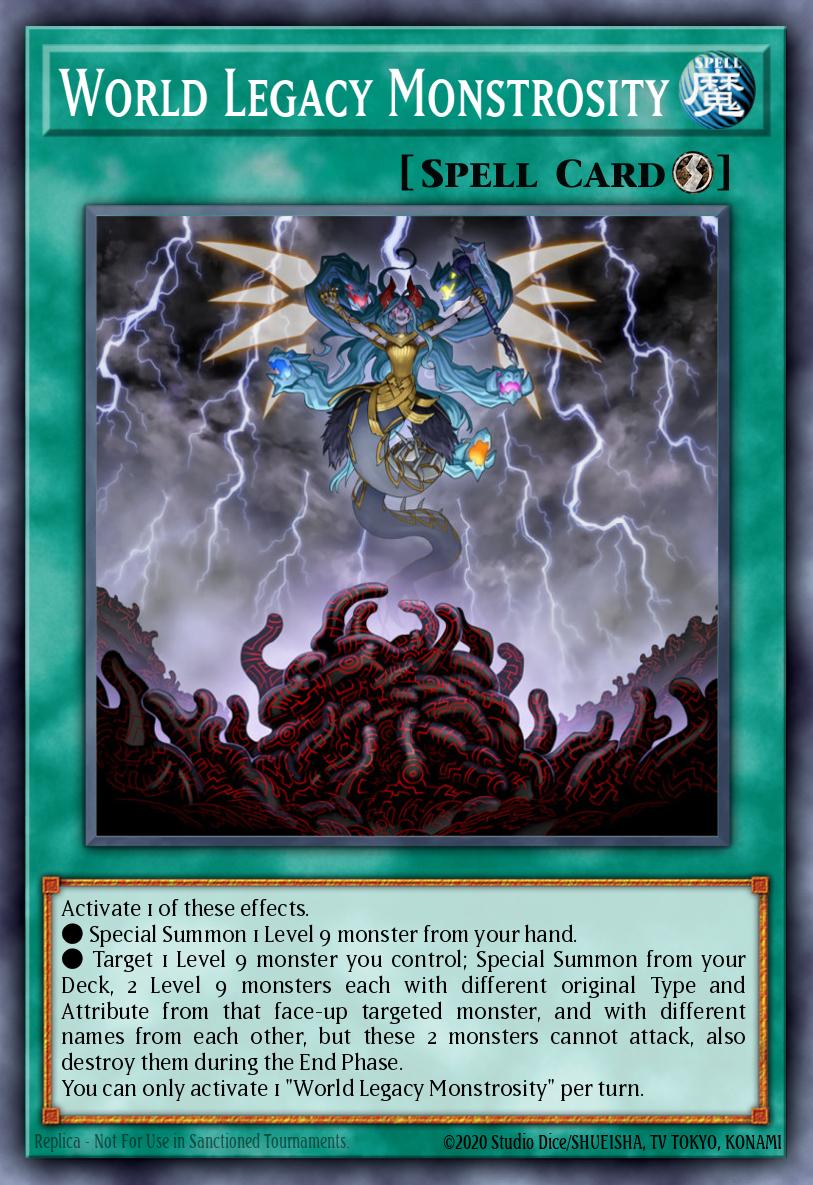 (076) YuGiOh TCG MP20: 2020 Tin of Lost Memories Mega Pack Single: World Legacy Monstrosity Secret Rare