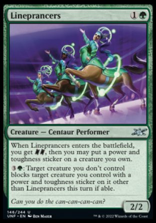 (146) Magic The Gathering Unfinity Single: Lineprancers Uncommon