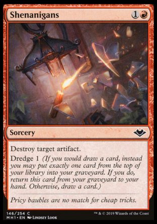 (146/254) Magic The Gathering Modern Horizons Single: Shenanigans Holo Common