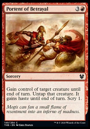 (146/254) Magic The Gathering Theros Beyond Death Single: Oread of Mountain's Blaze Holo Common