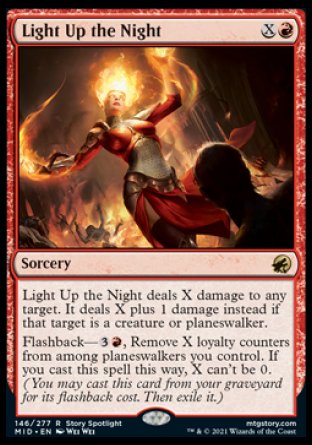 (146) Magic The Gathering Innistrad: Midnight Hunt Single: Light Up the Night Rare