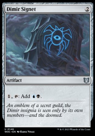 (146) Magic The Gathering Commander: Wilds of Eldraine Single: Dimir Signet Uncommon