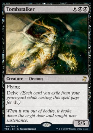 (146/289) Magic The Gathering Time Spiral Remastered Single: Tombstalker Holo Rare