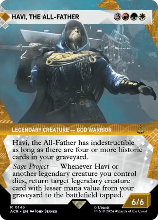 (146) Magic The Gathering Universes Beyond: Assassin's Creed: Extras Single: Havi, the All-Father (V.1) Holo Rare