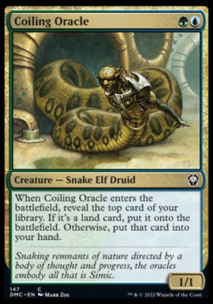 (147) Magic The Gathering Commander: Dominaria United Single: Coiling Oracle Common