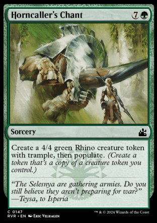 (147) Magic The Gathering Ravnica Remastered Single: Horncaller's Chant Common