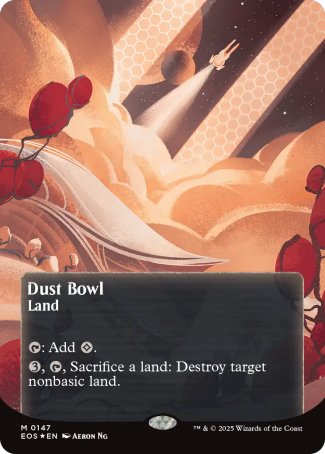 (147) Magic The Gathering Stellar Sights Single: Dust Bowl (V.4) Holo Mythic