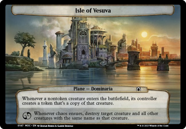 (147) Magic The Gathering Commander: March of the Machine Single: Isle of Vesuva Common