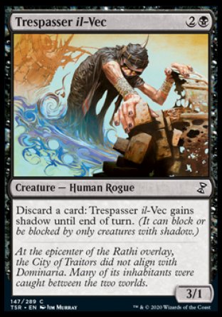 (147/289) Magic The Gathering Time Spiral Remastered Single: Trespasser il-Vec Holo Common