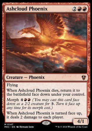 (147) Magic The Gathering Commander: Murders at Karlov Manor Single: Ashcloud Phoenix Mythic