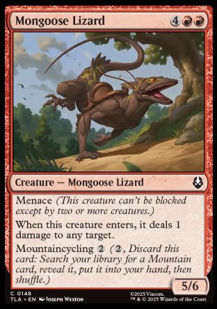 (148) Magic The Gathering Magic: The Gathering | Avatar: The Last Airbender Single: Mongoose Lizard Common