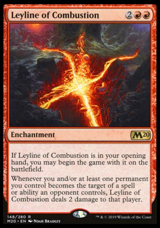 (148/280) Magic The Gathering Core 2020 Single: Leyline of Combustion Holo Rare