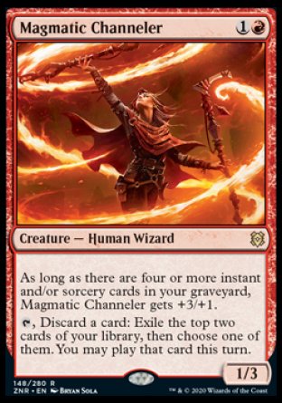 (148) Magic The Gathering Zendikar Rising: Promos Single: Magmatic Channeler (V.1) Holo Rare