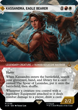 (148) Magic The Gathering Universes Beyond: Assassin's Creed: Extras Single: Kassandra, Eagle Bearer (V.1) Mythic
