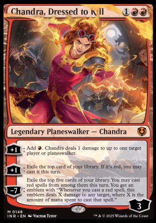 (148) Magic The Gathering Innistrad Remastered Single: Chandra, Dressed to Kill Holo Mythic