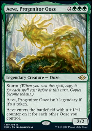 (148) Magic The Gathering Modern Horizons 2 Single: Aeve, Progenitor Ooze Holo Rare