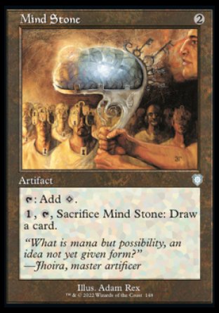(148) Magic The Gathering Commander: The Brothers' War Single: Mind Stone Uncommon