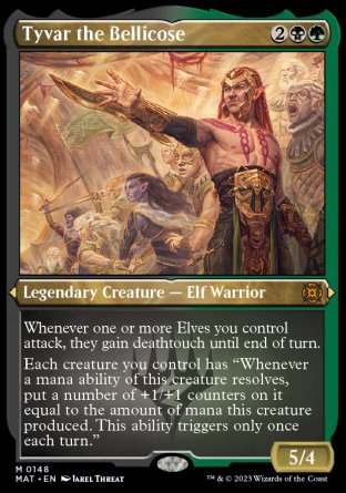 (148) Magic The Gathering March of the Machine: The Aftermath: Extras Single: Tyvar the Bellicose (V.2) Holo Mythic