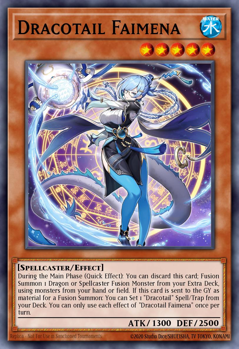 (002) YuGiOh TCG JUSH: Justice Hunters Single: Dracotail Faimena (V.3 - Starlight Rare) Starlight Rare