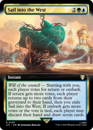 (149) Magic The Gathering Commander: The Lord of the Rings: Tales of Middle-earth: Extras Single: Sail into the West Rare