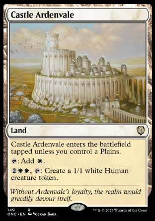(149) Magic The Gathering Commander: Phyrexia: All Will Be One Single: Castle Ardenvale Rare